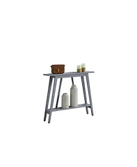 Kings Brand Furniture Conway Console Table Functional Narrow Wood Accent Entryway Table with Storage Shelf
