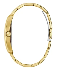 Guess Men's Analog Gold Tone Stainless Steel Watch, 34mm