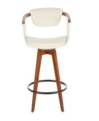 Lumisource 36" Bamboo Oracle Mid-Century Modern Counter Stool