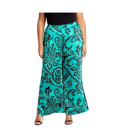 City Chic Plus Sienna Print Pant