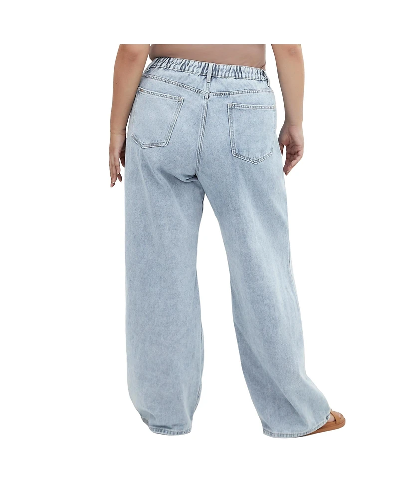 City Chic Plus Harley Kyla Wide Leg Jean