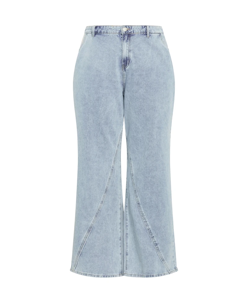 City Chic Plus Harley Kyla Wide Leg Jean
