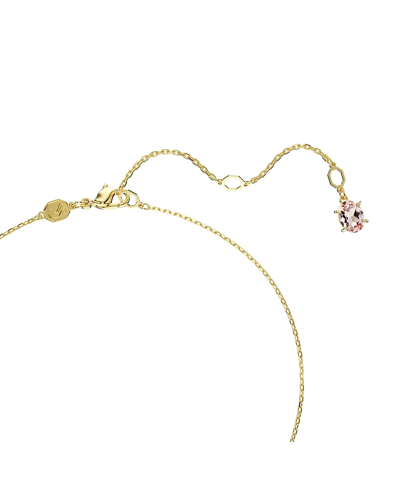 Swarovski Gema Gold-Tone Plated, Mixed Cuts, Multicolored Pendant Necklace