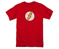 Dc Flash Mens Dc Comics Flash Flash Logo Short Sleeve Adult Tee / T-Shirt