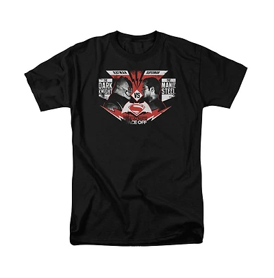 Batman V Superman Mens Ultimate Face Off Short Sleeve Adult Tee / T-Shirt