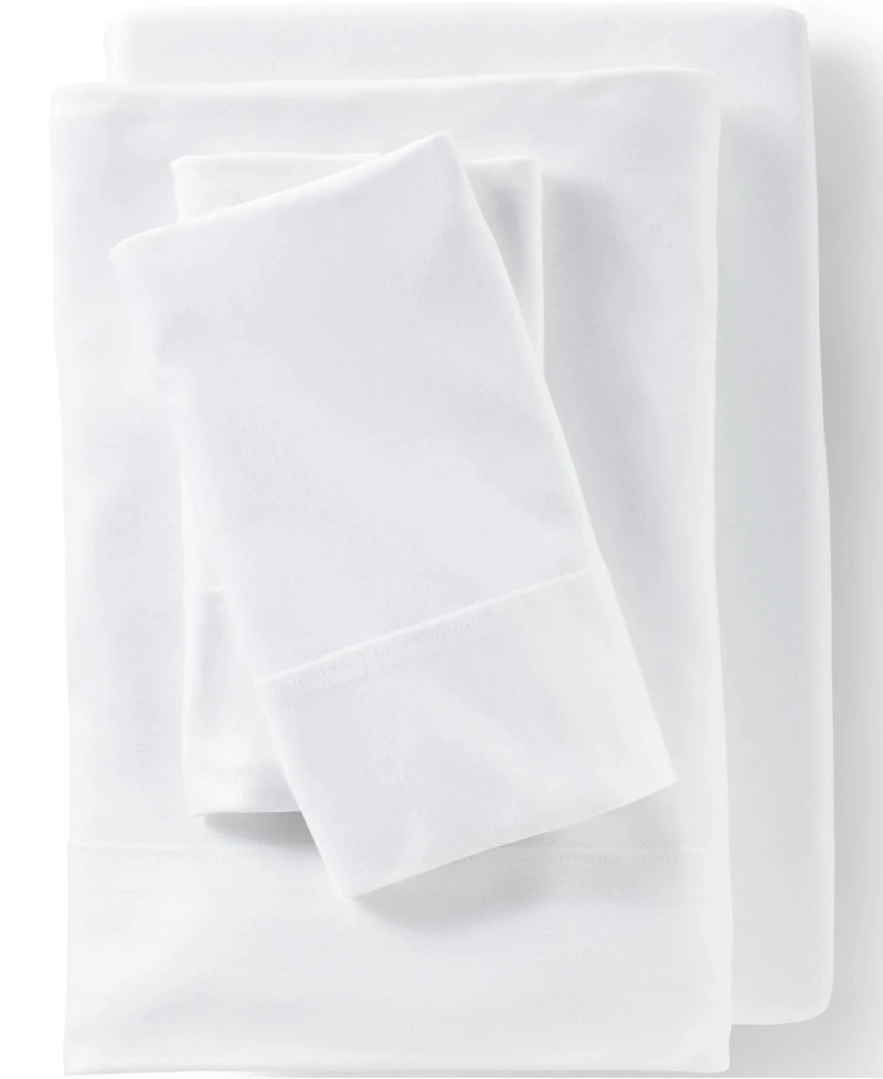 Lands' End School Uniform Lightweight Stretch Modal Jersey Heathered Pillowcases
