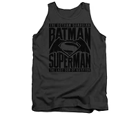 Batman V Superman Men's Title Fight Adult Tank Top