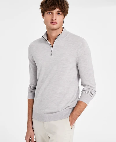 Charles Tyrwhitt Men's Merino Wool Quarter-Zip Sweater