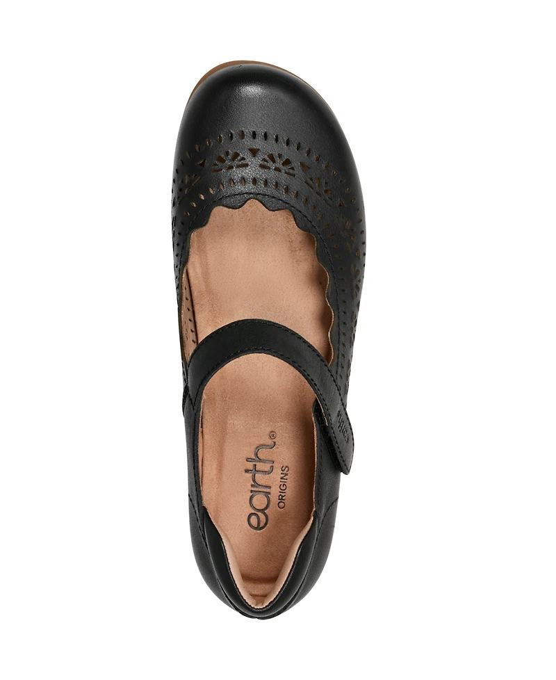 Earth Women's Brady Leather Mary Jane Flats
