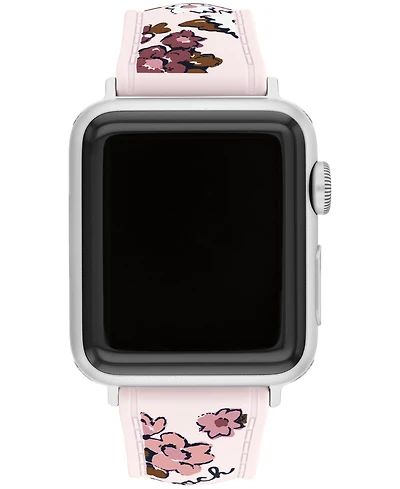 Coach Women's Floral Silicone Strap Band for Apple Watch 38mm, 40mm