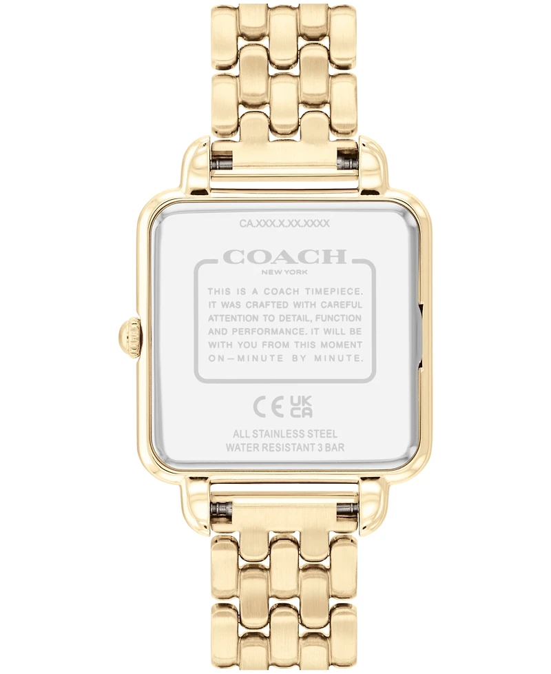 Coach Women's Cass Gold-Tone Stainless Steel Bracelet Watch, 28mm