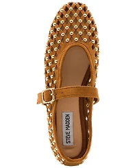 Steve Madden Women's Dreaming Studded Mary Jane Flats