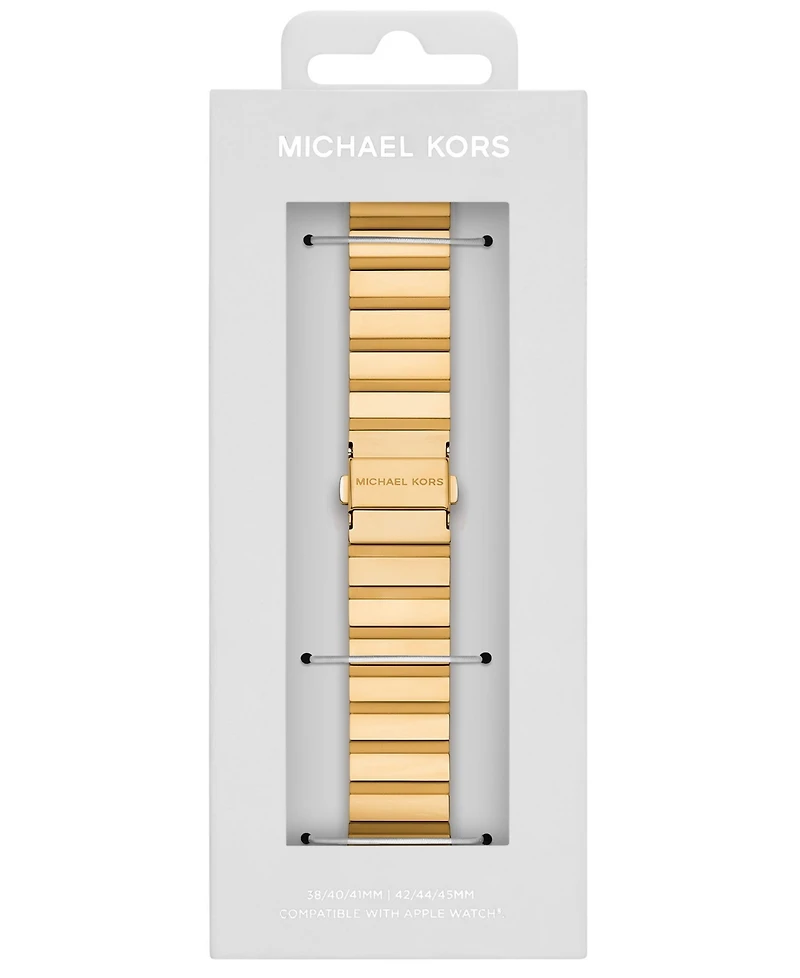 Michael Kors Women's Gold-Tone Stainless Steel Band for Apple Watch