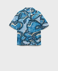 Mango Men's Regular-Fit Printed Shirt