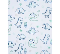 Little Me Baby Boys 2-Pack Dino Cotton Footed Coveralls
