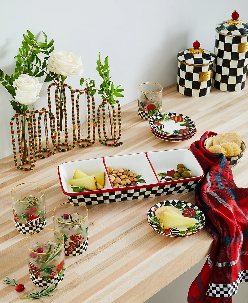 MacKenzie-Childs Deck the Halls Trio Server