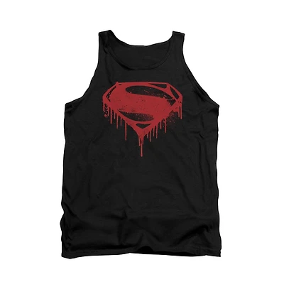 Batman V Superman Mens Splattered Adult Tank Top