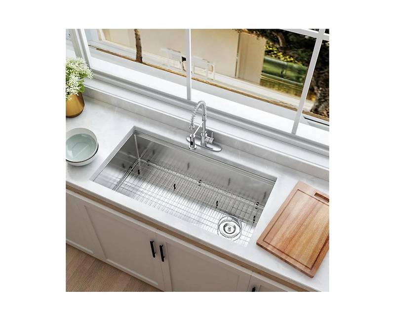 Casainc Undermount Kitchen Sink with Accessories