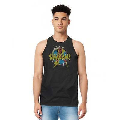 Dc Shazam Men's Comics Power Bolt Adult Tank Top