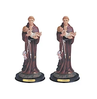Fc Design "2-pc Set" 12"H Saint Anthony Statue Anthony of Padua Holy Figurine Statue Ornament Home Room Office Decor and Perfect Ideas for Housewarmin