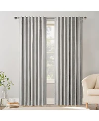 Chenille Blackout Back Tab Curtains Pair 52x96