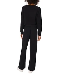 Vince Camuto Women's Mid-Rise Straight-Leg Sweatpants