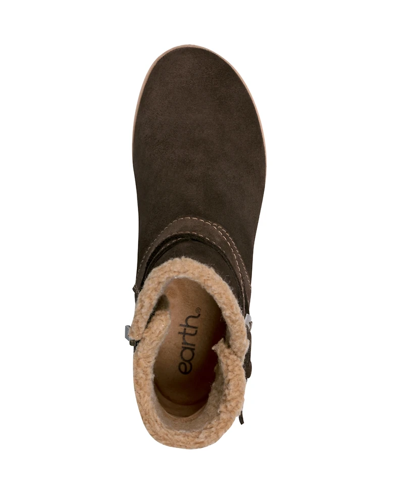 Earth Women's Hutton Buckle Strap Cozy Booties