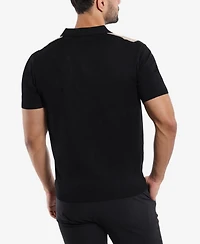 Spring + Mercer Men's Stripe Polo Sweater