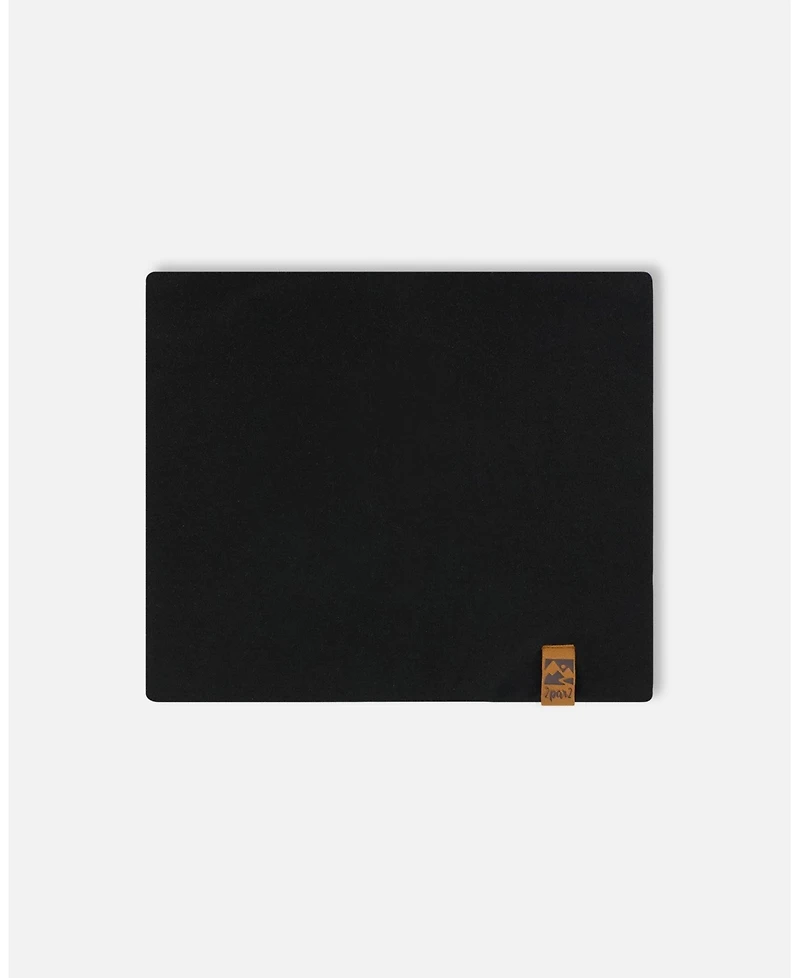 Deux par Deux Kids Unisex Solid Neck Tube Black - Toddler|Child