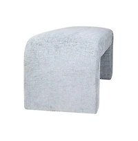 Jofran Sophia Modern Luxury Curved Upholstered Waterfall Jacquard Bench