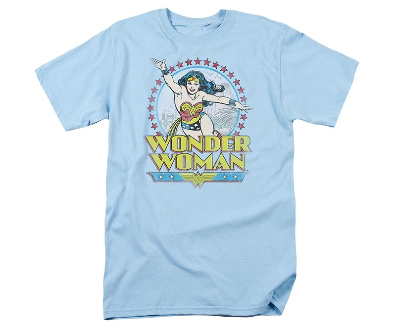 Dc Wonder Woman Men's Comics Star Of Paradise Island Short Sleeve Adult Tee / T-Shirt