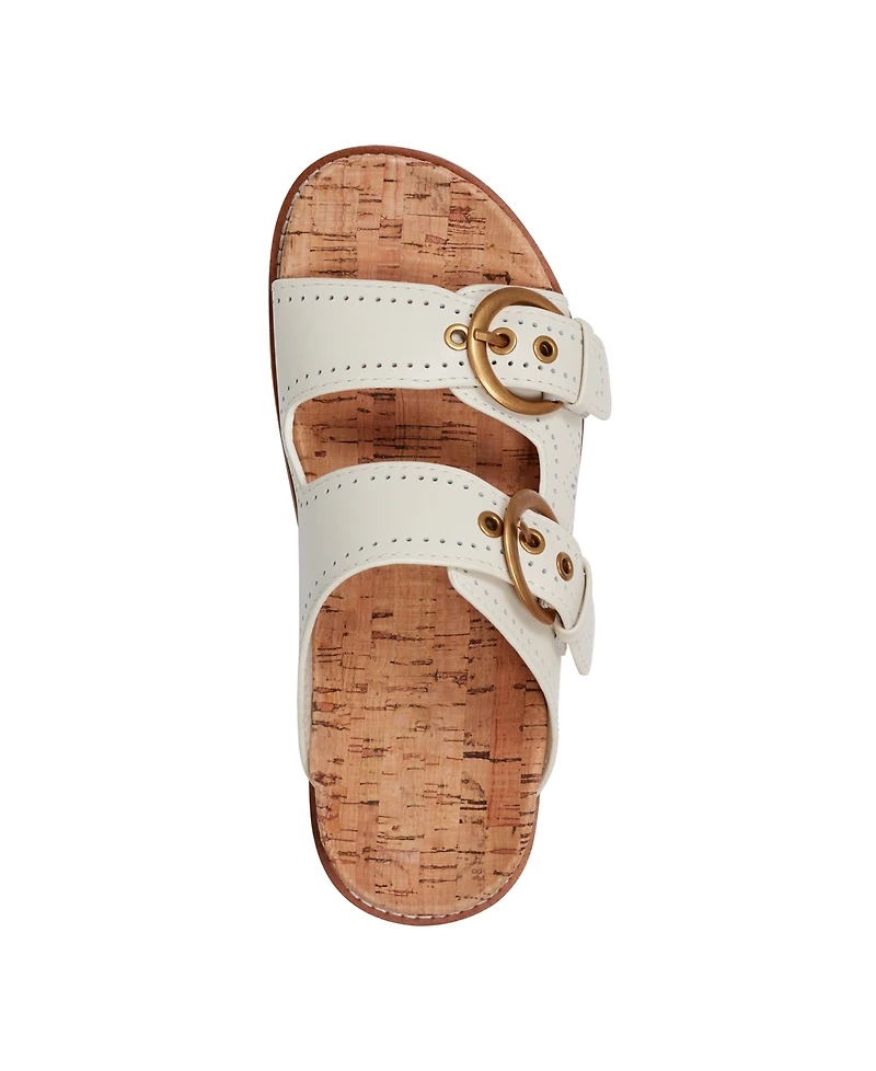 Earth Women's Francii Double Band Flat Slip-On Sandals