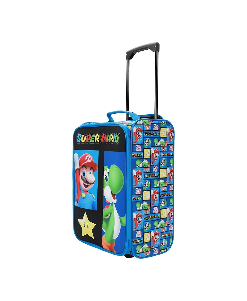 Super Mario Bros Mario & Yoshi Blue 18in Pilot Case