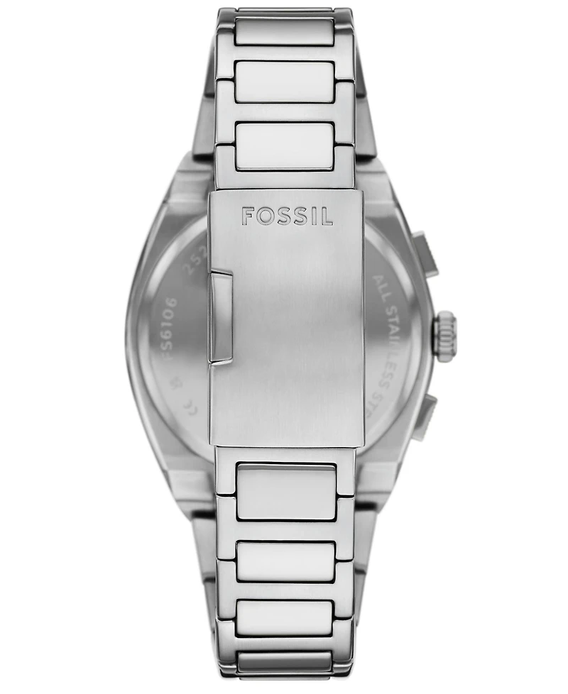 Fossil Men's Everett Chronograph Stainless Steel Watch, 44mm