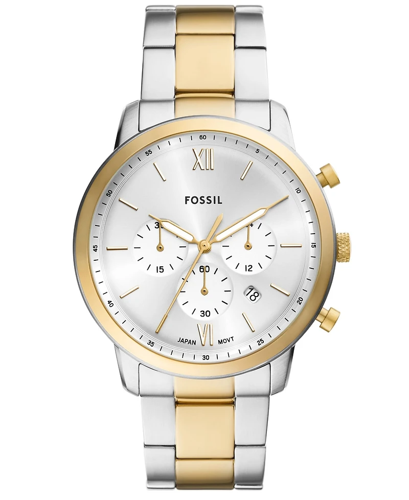 Fossil Men's Neutra Chronograph Two-Tone Stainless-Steel Watch, 44mm