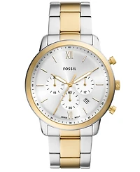 Fossil Men's Neutra Chronograph Two-Tone Stainless-Steel Watch, 44mm