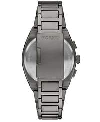 Fossil Men's Everett Chronograph Smoke Stainless Steel Watch, 44mm