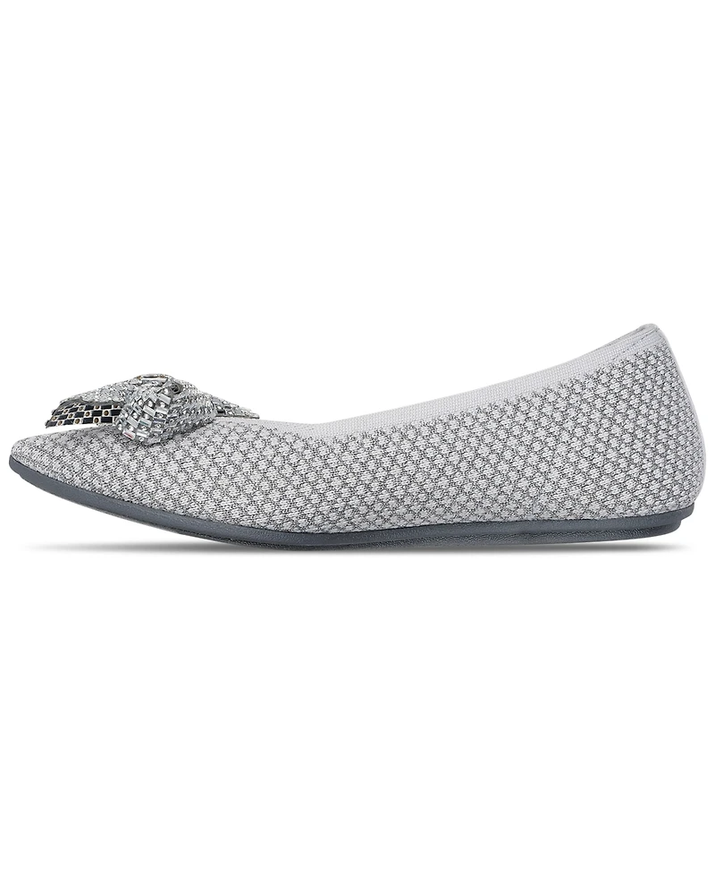 Skechers Women's Cleo Point Bow - Shimmery Shine Skimmer Flats from Finish Line