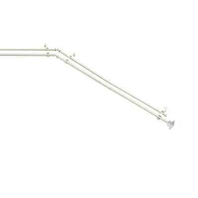 Kenney Mission 3 4 Decorative Bay Window Double Curtain Rod