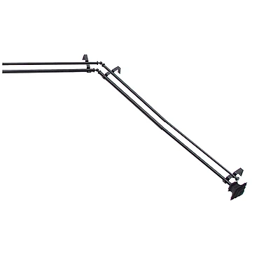 Kenney Mission 3/4" Decorative Bay Window Double Curtain Rod