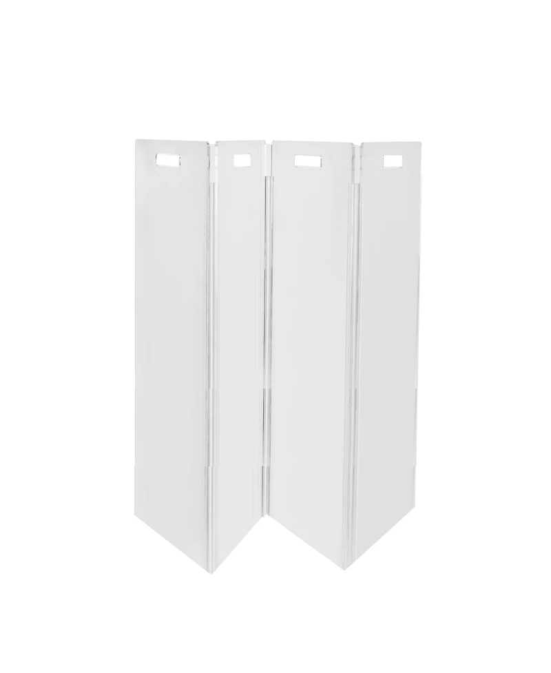 Hiddin Clear Freestanding Pet Gate Zig Zag