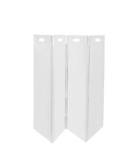Hiddin Clear Freestanding Pet Gate Zig Zag
