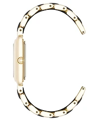 Anne Klein Women's Quartz Silicone and Gold-Tone Metal Alloy Bracelet Watch