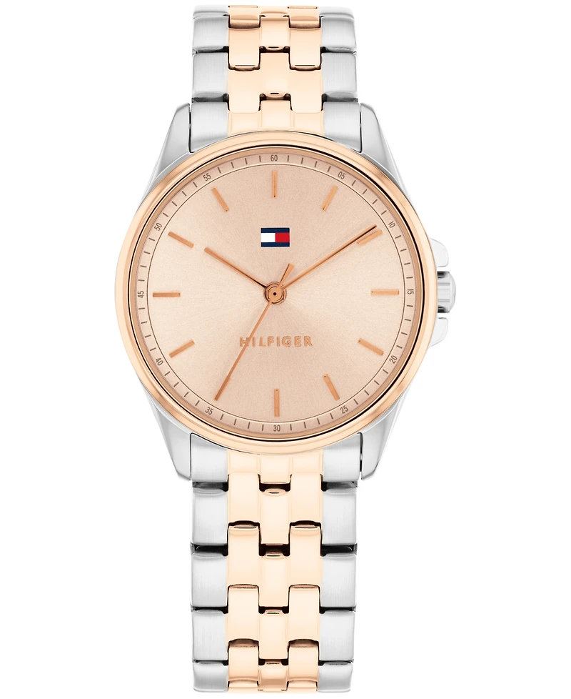 Tommy Hilfiger Women's Quartz Two-Tone Stainless-Steel Bracelet Watch, 30mm