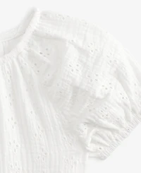 First Impressions Baby Girls Woven Cotton Eyelet Dress, Exclusively at Macy's