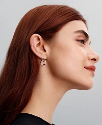 Pandora Sterling Silver Disney Mickey Mouse Silhouette Hoop Earrings