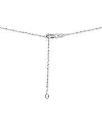 Macy's Princess Cut Emerald (1/2 ct. t.w.) & Diamond (1/8 Pendant Necklace 14k White Gold or Yellow Gold, 16" + 2" extender