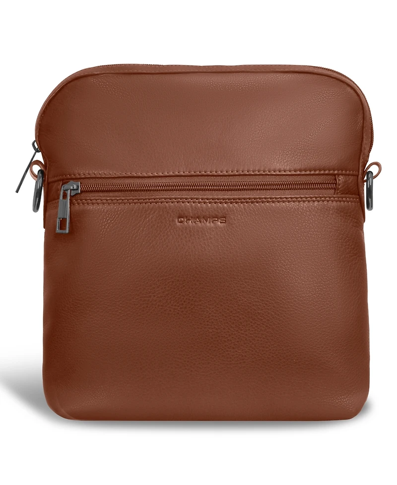 Onyx Leather Cross Body Bag