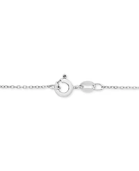 Diamond Double Row Two Heart 18" Pendant Necklace (1/4 ct. t.w.) in Sterling Silver & 10k Rose Gold