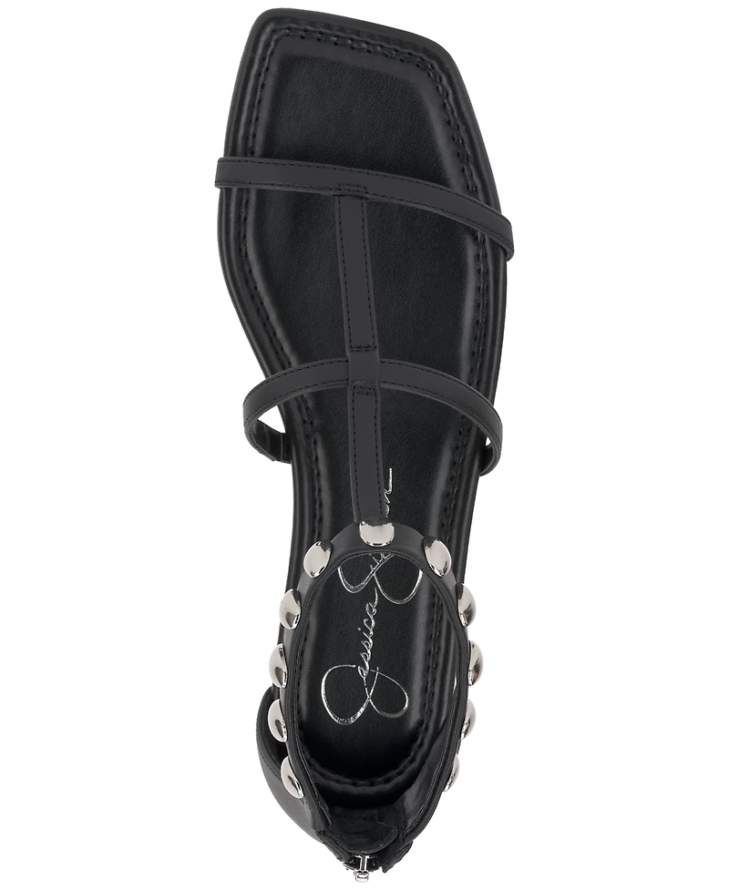 Jessica Simpson Women's Elusta Studded Gladiator Sandals